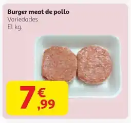 Alcampo Burger meat de pollo oferta
