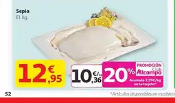 Alcampo Sepia oferta