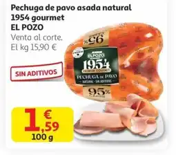 Alcampo EL POZO Pechuga de pavo asada natural 1954 gourmet oferta