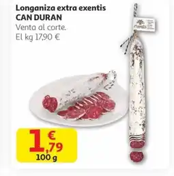 Alcampo CAN DURAN Longaniza extra exentis oferta