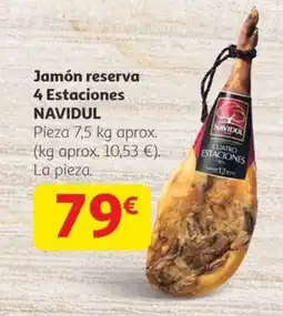 Alcampo NAVIDUL Jamón reserva 4 Estaciones oferta