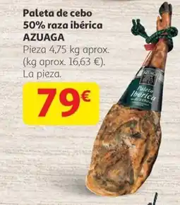 Alcampo AZUAGA Paleta de cebo 50% raza ibérica oferta