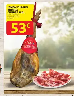 Alcampo CUMBRE REAL Jamón curado bodega oferta