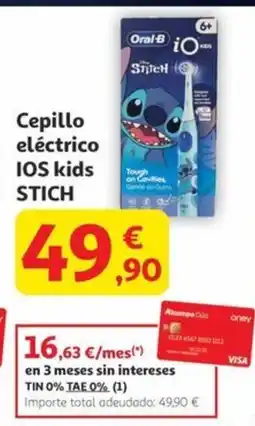 Alcampo Cepillo eléctrico IOS kids STICH oferta