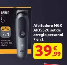 Alcampo Afeitadora MGK AIO5520 set de arreglo personal 7 en 1 oferta