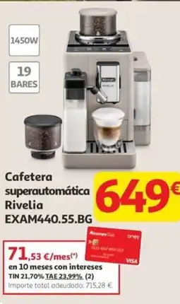 Alcampo Cafetera superautomática Rivelia EXAM440.55.BG oferta