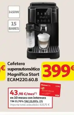 Alcampo Cafetera superautomática Magnífica Start ECAM220.60.B oferta