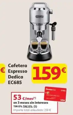 Alcampo Cafetera Espresso Dedica EC685 oferta