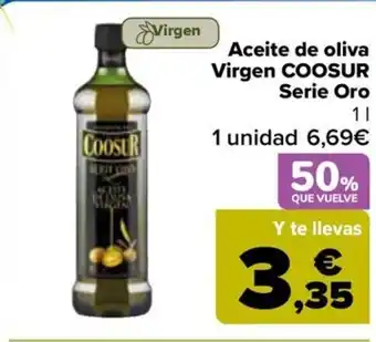 Carrefour COOSUR Aceite de oliva Virgen Serie Oro oferta