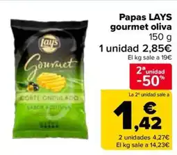 Carrefour LAYS Papas gourmet oliva oferta