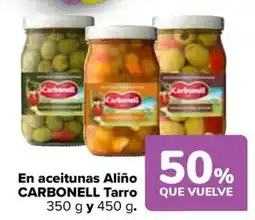 Carrefour CARBONELL En aceitunas Aliño Tarro oferta