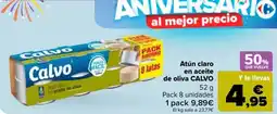 Carrefour CALVO Atún claro en aceite de oliva oferta