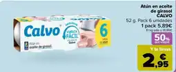 Carrefour CALVO Atún en aceite de girasol oferta