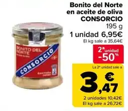 Carrefour CONSORCIO Bonito del Norte en aceite de oliva oferta