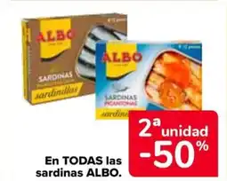 Carrefour ALBO En todas las sardinas oferta