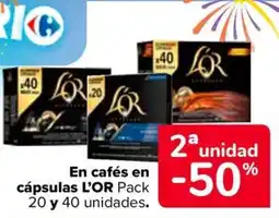 Carrefour L'OR En cafés en cápsulas oferta
