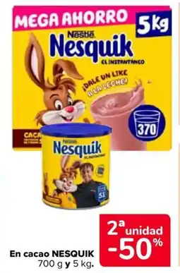 Carrefour NESQUIK En cacao oferta