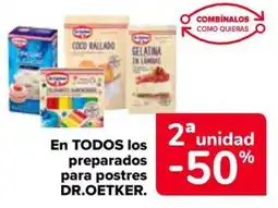 Carrefour DR.OETKER En todos los preparados para postres oferta