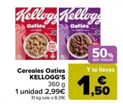 Carrefour KELLOGG'S Cereales Oaties oferta
