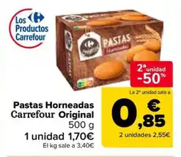 Carrefour Pastas Horneadas Carrefour Original oferta