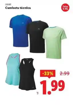 Ocine Crivit - camiseta tecnica oferta