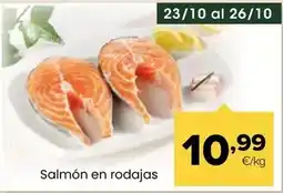 Autoservicios Familia Salmón en rodajas oferta