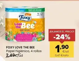 Autoservicios Familia Foxy - love the bee papel higienico oferta