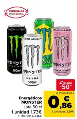 Carrefour MONSTER Energéticos oferta