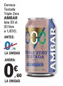 E.Leclerc Ambar - cerveza tostada triple zero oferta