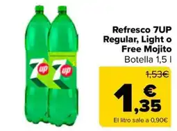 Carrefour 7UP Refresco Regular, Light o Free Mojito oferta