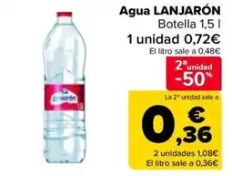 Carrefour LANJARÓN Agua oferta