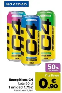 Carrefour C4 Energéticos oferta
