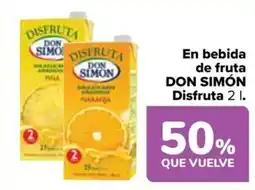 Carrefour DON SIMÓN En bebida de fruta Disfruta oferta