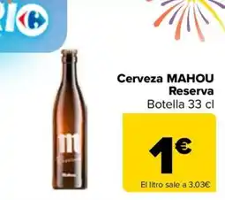 Carrefour MAHOU Cerveza Reserva oferta