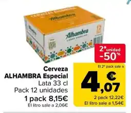 Carrefour ALHAMBRA Cerveza Especial oferta