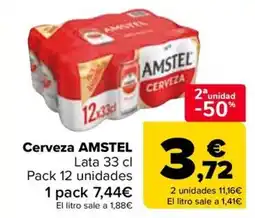 Carrefour AMSTEL Cerveza oferta