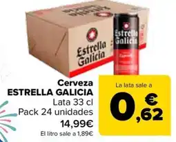 Carrefour ESTRELLA GALICIA Cerveza oferta