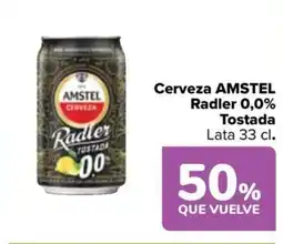 Carrefour AMSTEL Cerveza Radler 0,0% Tostada oferta