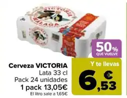 Carrefour VICTORIA Cerveza oferta