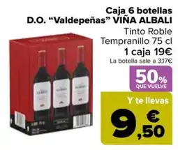 Carrefour VIÑA ALBALI Caja 6 botellas D.O. "Valdepeñas" oferta