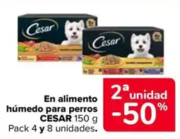 Carrefour CESAR En alimento húmedo para perros oferta