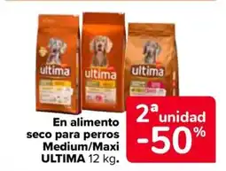 Carrefour ULTIMA En alimento seco para perros Medium/Maxi oferta