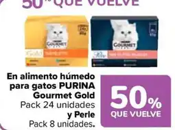Carrefour PURINA En alimento húmedo para gatos Gourmet Gold oferta