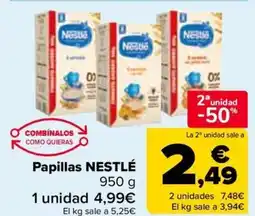 Carrefour NESTLÉ Papillas oferta