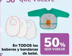 Carrefour En todos los baberos y bandanas de bebé. oferta