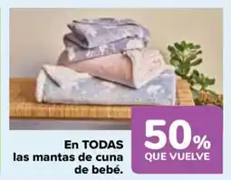 Carrefour En todas las mantas de cuna oferta