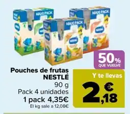 Carrefour NESTLÉ Pouches de frutas oferta