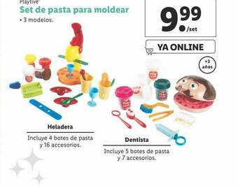 Lidl Playtive Set De Pasta Para Moldear oferta