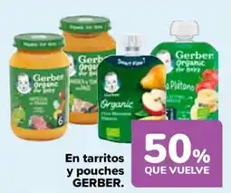 Carrefour GERBER En tarritos y pouches oferta