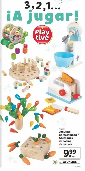 Playtive Juguetes De Motricidad Accesorios De Cocina De Madera